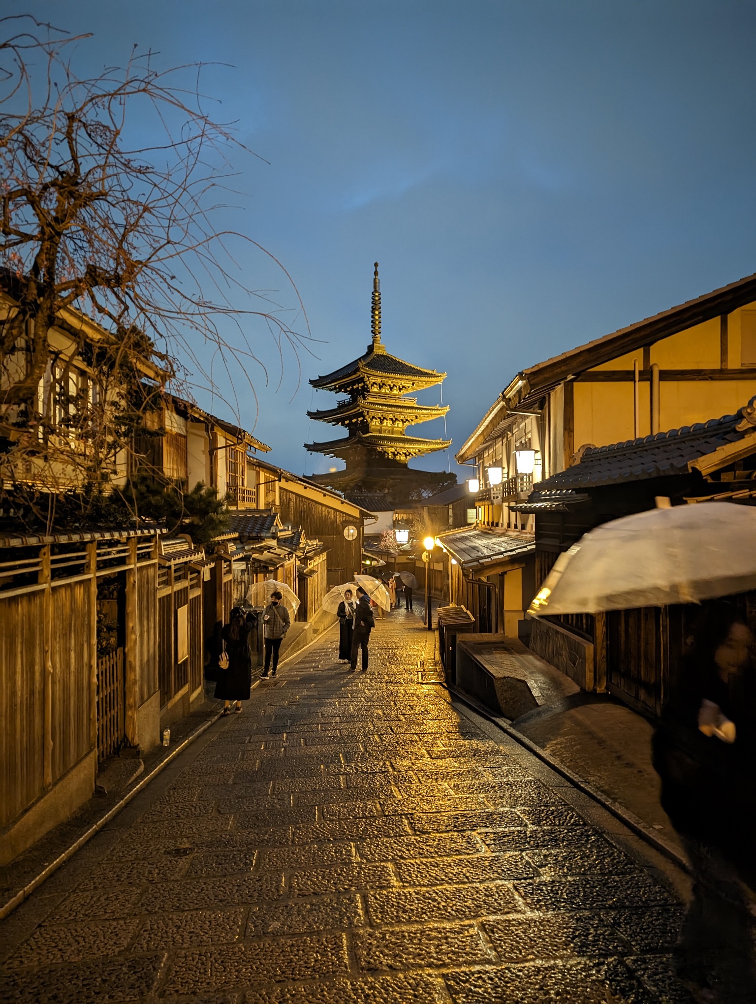 Yasaka Pagoda at night