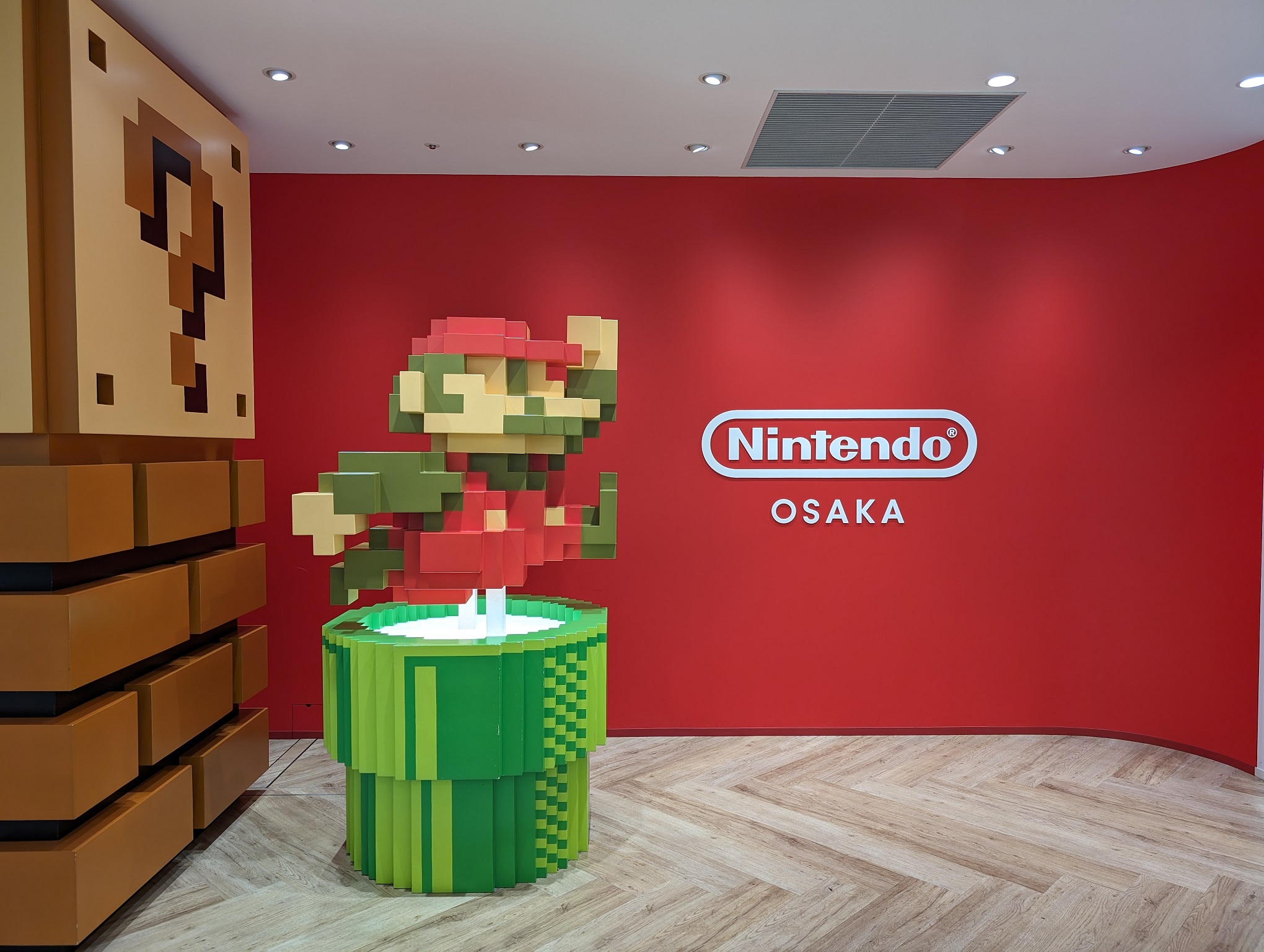 Mario statue at Nintendo Osaka