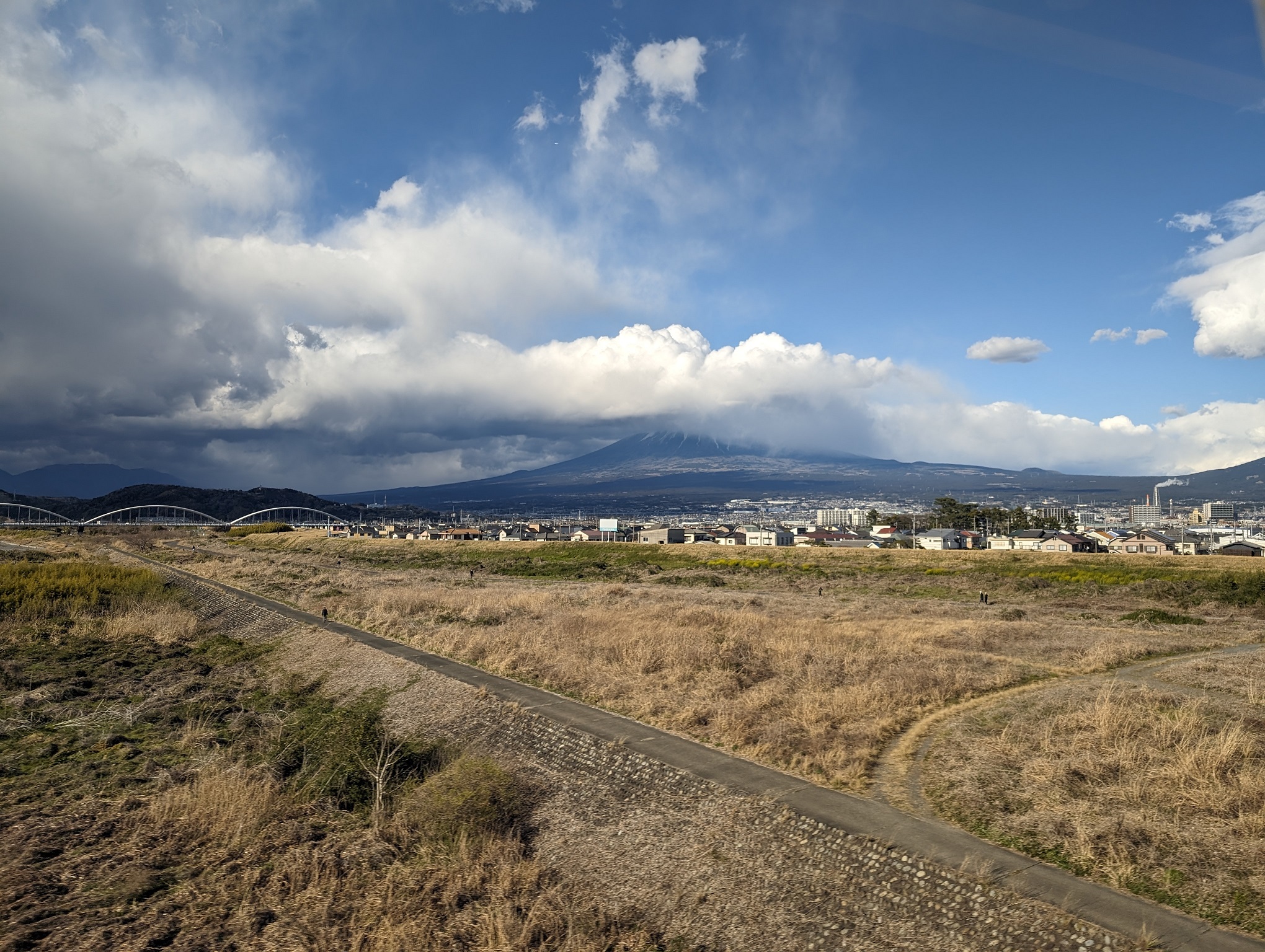 Mt. Fuji seen from Shinkansen