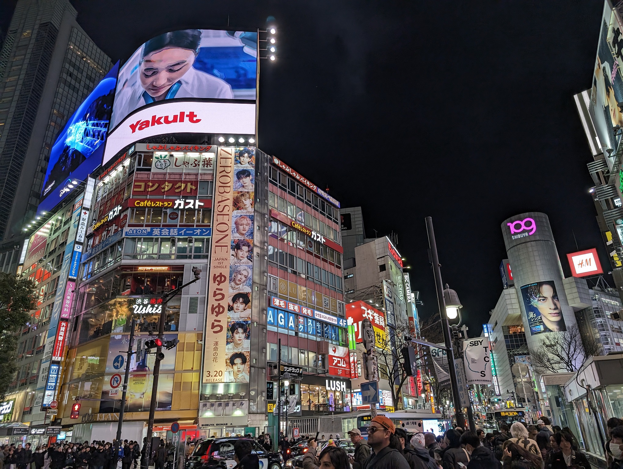 Shibuya Crossing at night