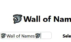Featured image of post Introducing: Wall of Names