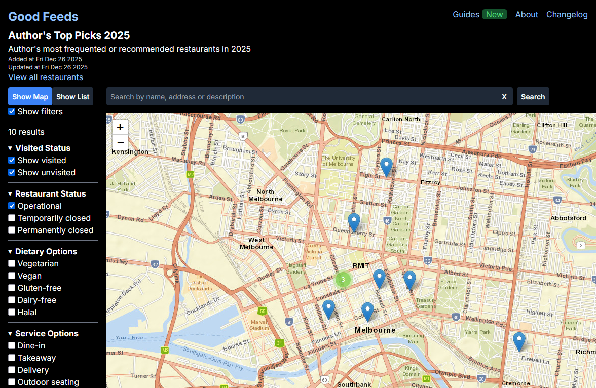 Map view for a specific guide